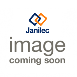 JanSan Metal Jumbo Maxi Toilet Roll Dispenser White