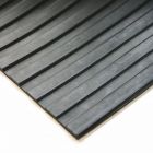 Coba Anti-Slip Fluted Rubber Mat Black 90cm x 3 Milimeter x 3 Meter