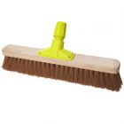 JanSan Premium Wooden Broom Head Soft Coco 18"