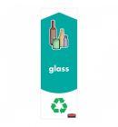 Rubbermaid Slim Jim Glass Recycling Labels Pack of 4