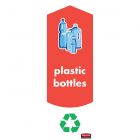 Rubbermaid Slim Jim Plastic Bottles Recycling Labels Pack of 4