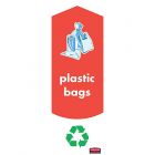 Rubbermaid Slim Jim Plastic Bag Recycling Labels Pack of 4