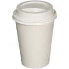 JanSan Paper Hot Cup White & White Traveler Lid Combo 8oz 240ml