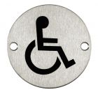 Signage Stainless Steel Disabled