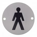 Signage Stainless Steel Gents