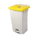 JanSan Polar Mobile Waste Bin 90 litre Yellow