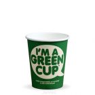 JanSan BioPak Compostable Single Wall Hot Cups "I'm a Green Cup" 8oz 240ml