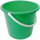 JanSan Round Plastic Bucket 10 Litre Green