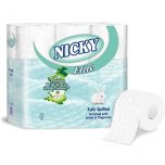 Nicky Elite 3Ply Quilted Toilet Tissue White Alliance UK