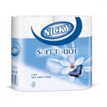 Nicky Soft Touch 2Ply Toilet Tissue White Alliance UK