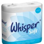 Whisper Soft 2Ply Toilet Tissue White Alliance UK