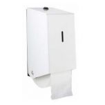 JanSan Cormatic Toilet Roll Dispenser Metal White Alliance UK