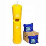 Freestanding Wet Wipe Dispenser Starter Kit Yellow Alliance UK