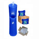 Freestanding Wet Wipe Dispenser Ready To Wipe Pack Kit Blue Alliance UK