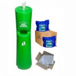 Freestanding Wet Wipe Dispenser Ready To Wipe Pack Kit Green Alliance UK