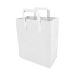 JanSan Kraft SOS Paper White Carrier Bags Medium Alliance UK
