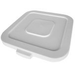 Continental Huskee 120 Litre Square Lid White Alliance UK