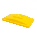 Rubbermaid Slim Jim Handle Lid Yellow For 87 Litres Bin Alliance UK