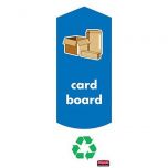 Rubbermaid Slim Jim Cardboard Recycling Labels Pack of 4 Alliance UK