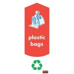 Rubbermaid Slim Jim Plastic Bag Recycling Labels Pack of 4 Alliance UK