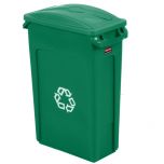 Rubbermaid Slim Jim Commingle Recycling Green 87 Litre - Set Alliance UK
