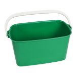 JanSan Oblong Bucket 9 Litre Green Alliance UK