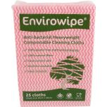 Envirowipe Anti-Bacterial Compostable Cleaning Cloths Red Alliance UK
