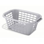 Laundry Basket Retangular Metallic 40 Litre Alliance UK
