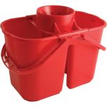 JanSan Double Mop Bucket & Wringer 14 Litre Red Alliance UK