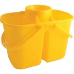 JanSan Double Mop Bucket & Wringer 14 Litre Yellow Alliance UK