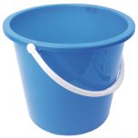 JanSan Round Plastic Bucket 10 Litre Blue Alliance UK