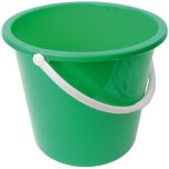 JanSan Round Plastic Bucket 10 Litre Green Alliance UK