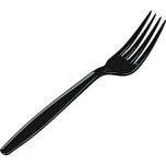 Premium Plastic Forks Black Alliance UK