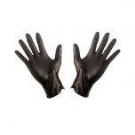 JanSan Premium Thick Nitrile Powder Free Gloves Small Black Alliance UK