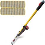 Rubbermaid Pulse Microfibre Scrubber Mopping Yellow Kit 40cm Alliance UK