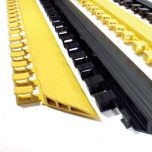 Coba Deluxe Workplace Anti Fatigue Rubber Mat Edging 1074mm Yellow Alliance UK