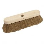 JanSan Wooden Broom Head Soft Coco 12" Alliance UK