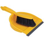 JanSan Dustpan & Brush Set Soft Yellow Alliance UK