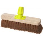 JanSan Premium Wooden Broom Head Soft Coco 11" Alliance UK