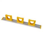Aluminium Rail 3 Shovel Hangers 515mm Yellow Alliance UK