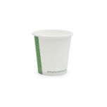 Vegware White Single Wall Hot Paper Cups 62 Series 4oz 120ml Alliance UK