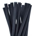 JanSan Paper Straight Jumbo Straw 200mm Black Alliance UK