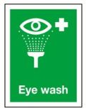 JanSan Sign Eye Wash 150x100mm Alliance UK