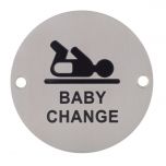 Signage Stainless Steel Baby Change Alliance UK