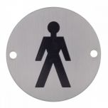 Signage Stainless Steel Gents Alliance UK
