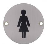 Signage Stainless Steel Ladies Alliance UK