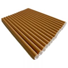 JanSan Biodegradable Kraft Paper Straws 197mm Brown