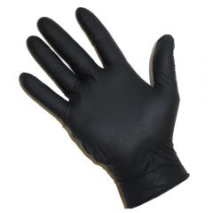 JanSan Nitrile Premium Powder Free Gloves Small Black
