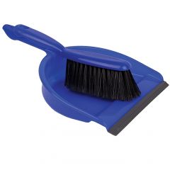 JanSan Dustpan & Brush Set Stiff Blue