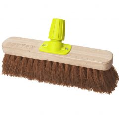 JanSan Premium Wooden Broom Head Soft Coco 11"